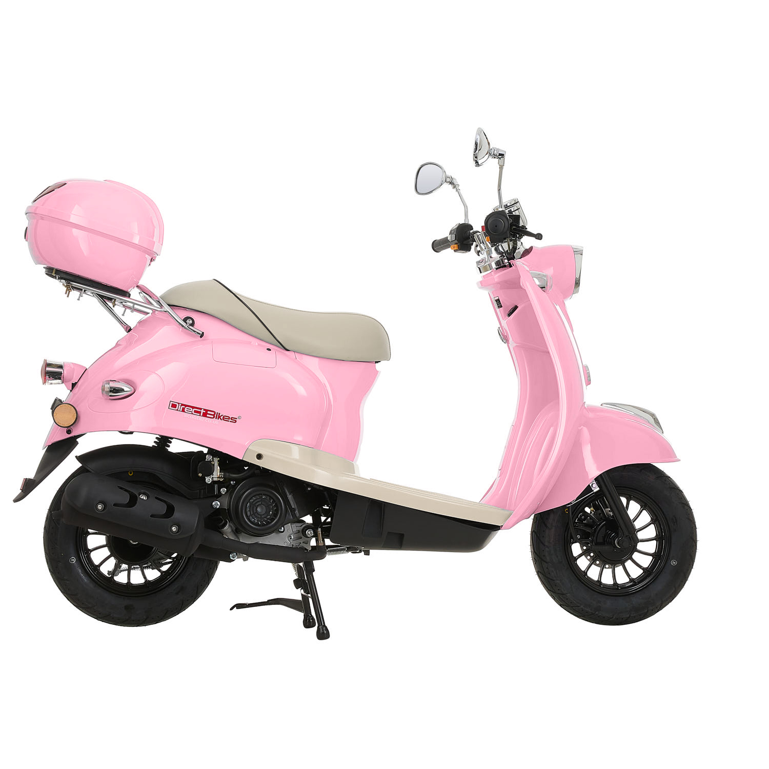 50cc Scooter Buy Direct Bikes Retro 50cc Scooters Pink