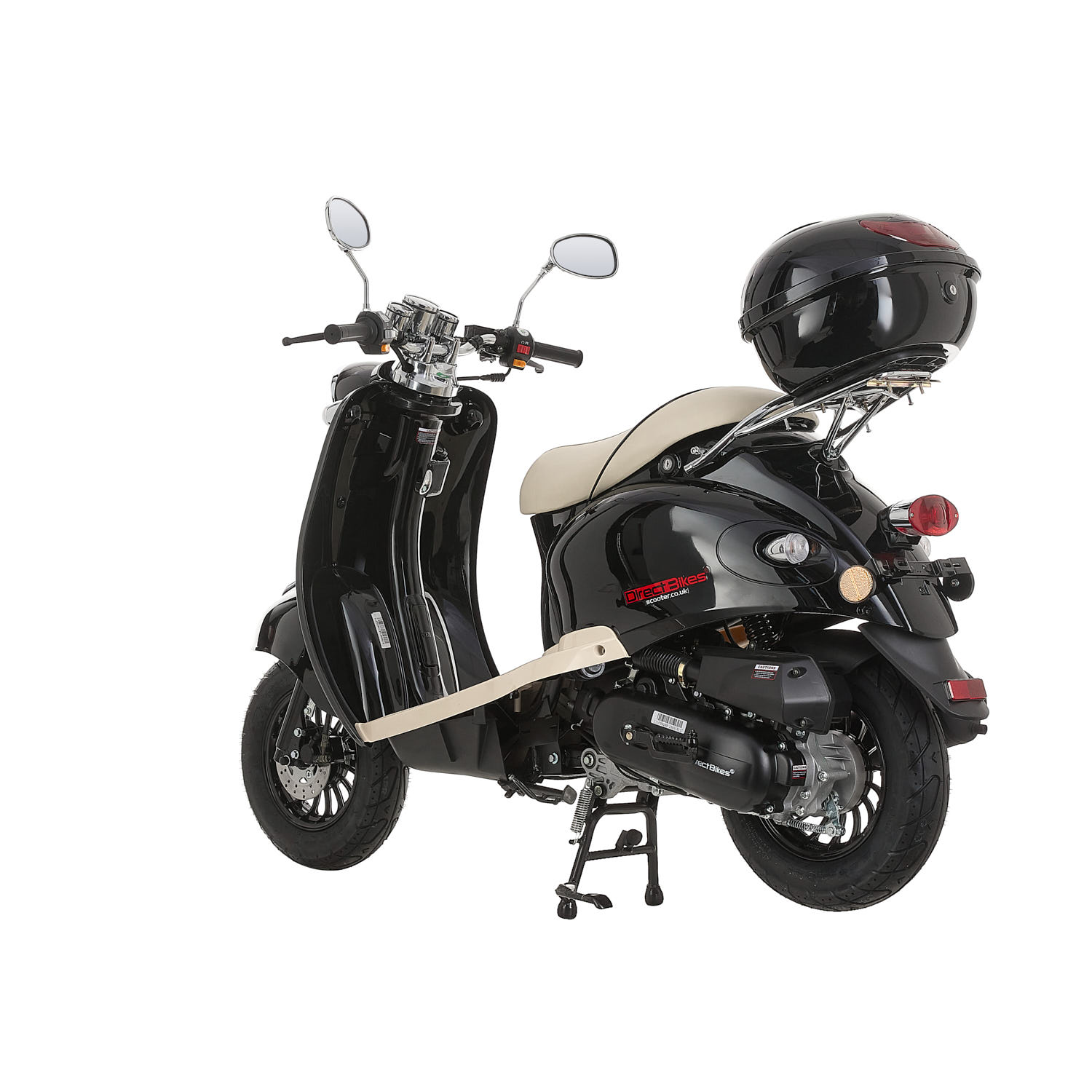 50cc Scooter - Buy Direct Bikes Retro 50cc Scooters Black