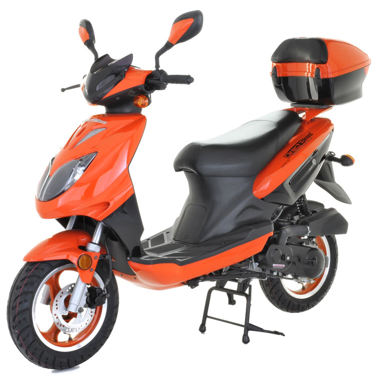 50cc Scooter - Buy Direct Bikes Ninja 50cc Scooters Orange/Black